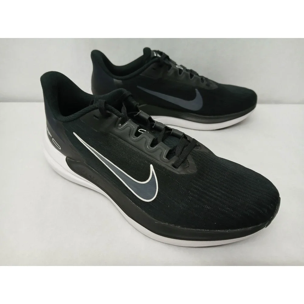 Nike Men's Air Winflo 9 Running Shoes DD6203-001 Black White‎ Smoke Gray Sz 9.5